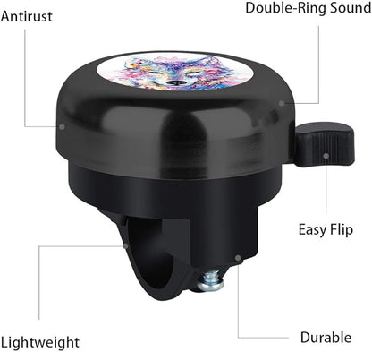 MZELQ Bicycle Bell Cute Clear Sound Adjustable Size Aluminum Bike Accessories Bell Ring for Girls Women Kids Adults