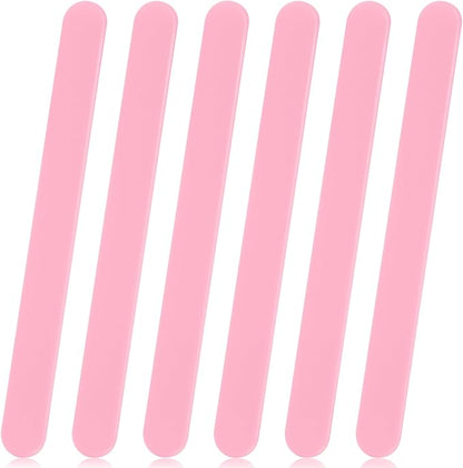 Gartful 6PCS Large Silicone Stir Sticks, Reusable Epoxy Resin Stir Sticks for Resin Mixing, Paint, Making Glitter Tumblers Cups, Arts, Crafts, Facial Mask Stirring Rods, 6.3" Long, Pink