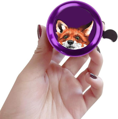 WIRESTER Purple Aluminum Round Bike Bell, Classic Ring Bicycle Bell, Bike Accessories Bell Ring for Adults Kids Girls Boys