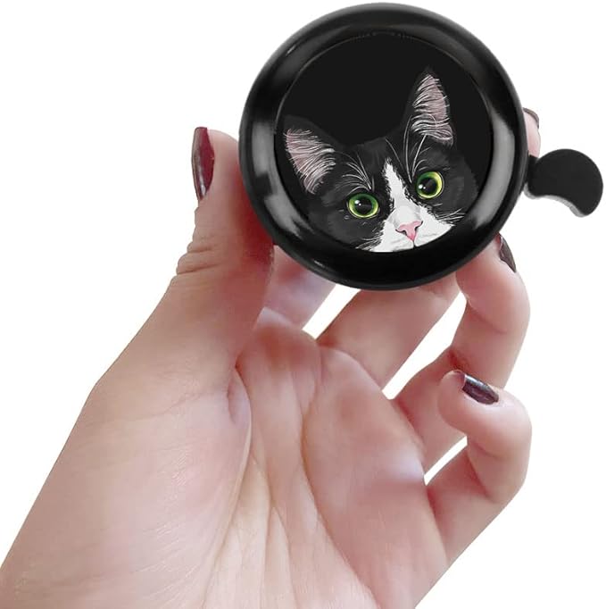 WIRESTER Cute Aluminum Round Bike Bell, Classic Ring Bicycle Bell, Bike Accessories Bell Ring for Adults Kids Girls Boys (Black, Red, Blue, Purple)