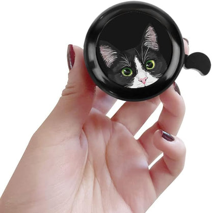 WIRESTER Cute Aluminum Round Bike Bell, Classic Ring Bicycle Bell, Bike Accessories Bell Ring for Adults Kids Girls Boys (Black, Red, Blue, Purple)