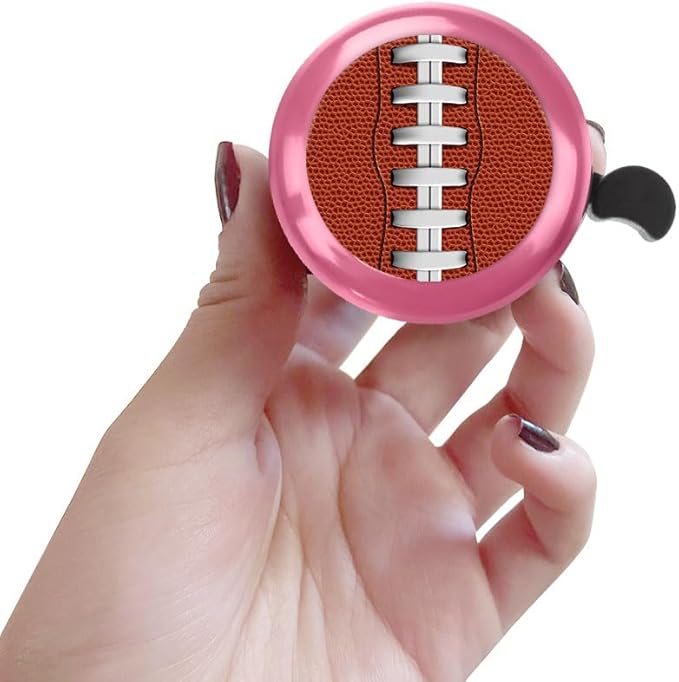 WIRESTER Pink Aluminum Round Bike Bell, Classic Ring Bicycle Bell, Bike Accessories Bell Ring for Adults Kids Girls Boys