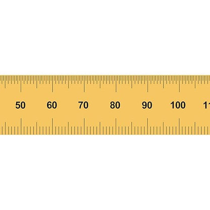 PEC Tools Rigid 6" x 150mm Ruler, Titanium Nitride Coating, Accuracy 1/32“, 1/64”, 0.5mm, 1mm, Suitable for Engineers and Technicians Working Between Imperial and Metric Systems. Made in USA