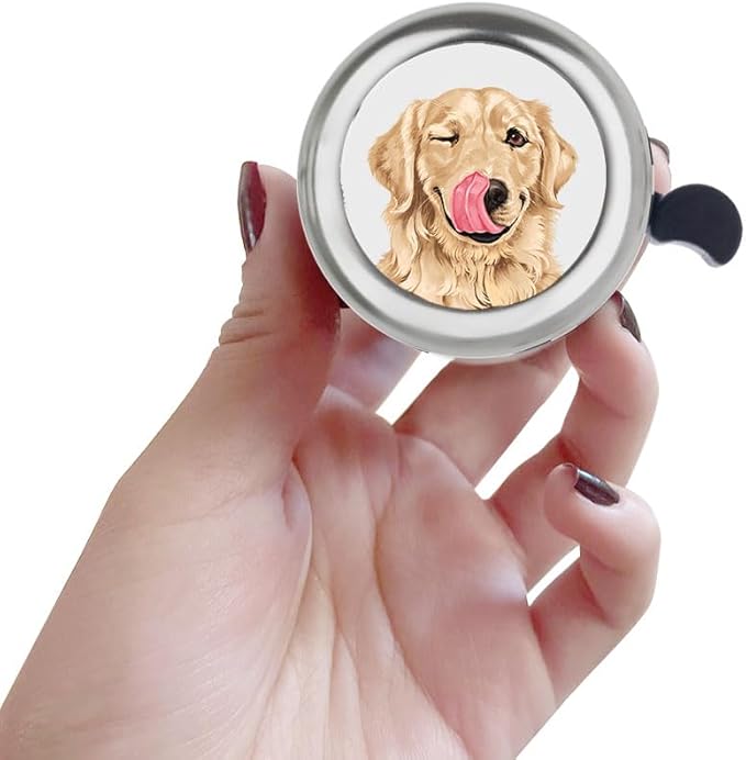 WIRESTER Silver Aluminum Round Bike Bell, Classic Ring Bicycle Bell, Bike Accessories Bell Ring for Adults Kids Girls Boys