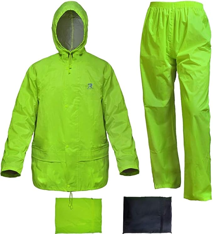 RainRider Rain Jacket Pants Suits for Men Women Waterproof Lightweight Rain Gear Workwear