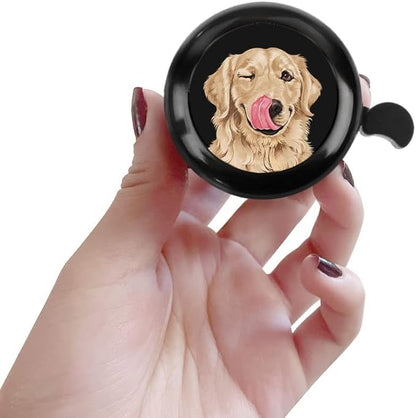 WIRESTER Cute Aluminum Round Bike Bell, Classic Ring Bicycle Bell, Bike Accessories Bell Ring for Adults Kids Girls Boys (Black, Red, Blue, Purple)