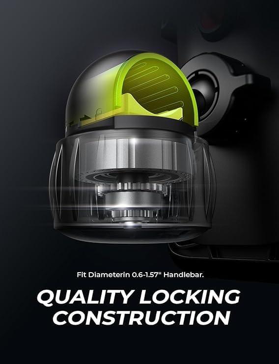 LISEN Bike Phone Holder, [Super Easy Install] Ultra Stable Motorcycle Phone Mount, Bicycle Handlebar Holder Mount for Adults Kids, Bike Bicycle Ebike Gear Accessories, for iPhone Samsung Google Pixel