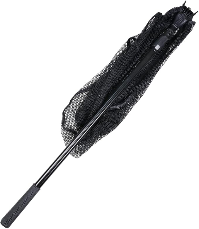 RESTCLOUD Fishing Landing Net with Telescoping Pole Handle, Fishing net Freshwater for Kids Men Women, Extend to 40-63 Inches