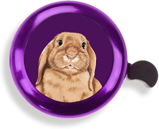 WIRESTER Purple Aluminum Round Bike Bell, Classic Ring Bicycle Bell, Bike Accessories Bell Ring for Adults Kids Girls Boys