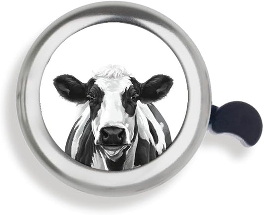 WIRESTER Silver Aluminum Round Bike Bell, Classic Ring Bicycle Bell, Bike Accessories Bell Ring for Adults Kids Girls Boys