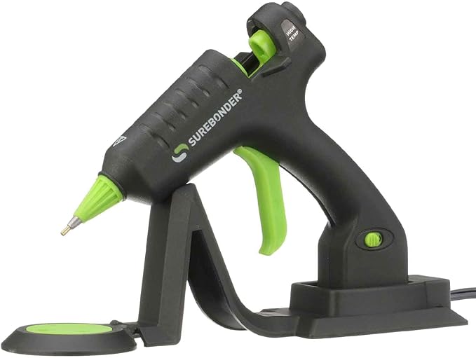 Surebonder Cordless/Corded High-Temperature Mini Hot Glue Gun with Fine Tip for Detailed Crafting and DIY Projects, 20 Watts (CL-195F)