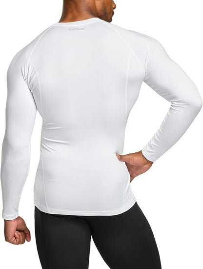 TSLA Men's Thermal Long Sleeve Compression Shirts, Athletic Base Layer Top, Winter Gear Running T-Shirt