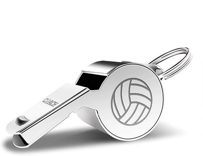 Whistle Volleyball Coach Gifts Whistle for Coaches Teachers Whistle Emergency Coach Referee Lifeguard Loud Whistle for Men Women Teacher Referees Sports Coaches Whistle with Lanyard Cheer Coach Gift.