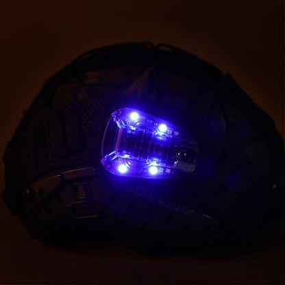 Tactical Helmet Light,4 Modes Visible LED IR Constant-on/Strobe,Waterproof Ladybird Lamp Survival Signal Light for Outdoor Sports Survival Signal Light,1*CR123A Battery Included.