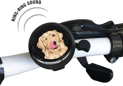 WIRESTER Cute Aluminum Round Bike Bell, Classic Ring Bicycle Bell, Bike Accessories Bell Ring for Adults Kids Girls Boys (Black, Red, Blue, Purple)