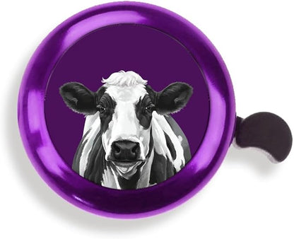 WIRESTER Purple Aluminum Round Bike Bell, Classic Ring Bicycle Bell, Bike Accessories Bell Ring for Adults Kids Girls Boys