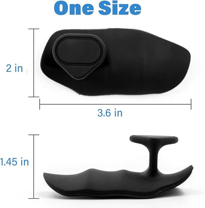 2nd Gen Enlarged Anti-Slip Workout Grips - Ergonomic Rubber Hand Protector Gloves, Workout Grips for Weight Lifting, Rubber Fingerless Gym Gloves for Pull-Ups, Gym Training and Exercise