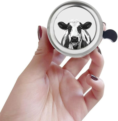 WIRESTER Silver Aluminum Round Bike Bell, Classic Ring Bicycle Bell, Bike Accessories Bell Ring for Adults Kids Girls Boys