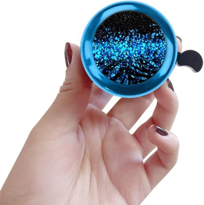 WIRESTER Blue Aluminum Round Bike Bell, Classic Ring Bicycle Bell, Bike Accessories Bell Ring for Adults Kids Girls Boys