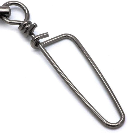 Dr.Fish Fishing Snap Swivels Ball Bearing Swivels Fishing Tackle Saltwater & Freshwater Coast-Lock Lure Snap Clips Terminal Tackle Line Leader Connector Accessories