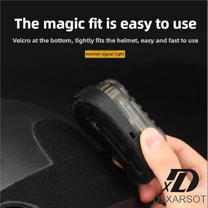 Tactical Helmet Light Signal Light Military IFF Helmet Light Flashlight Survival Signal Light for Outdoor Sports with LED + IR/Strobe