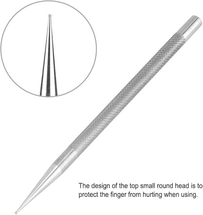 Leather Scriber Pen, DIY Stainless Steel Leather Scriber, Positioning Pen Marking Tool for Sewing Leather or Other Leather Craft Projects