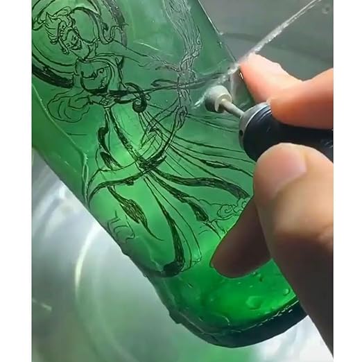 𝐋𝐮𝐨 𝐤𝐞 10 Pcs Inverted Trapezoidal Shape Diamond Burr - 3/32'' Shank Diamond Burs Stone Carving Bits for Rotary Tools