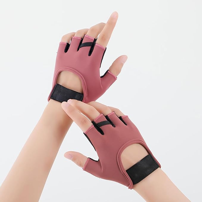 2Pcs Five Finger Fitness Exercise Glove Workout Nonslip Silicone Man Women Weightliftings Weightliftings Glove