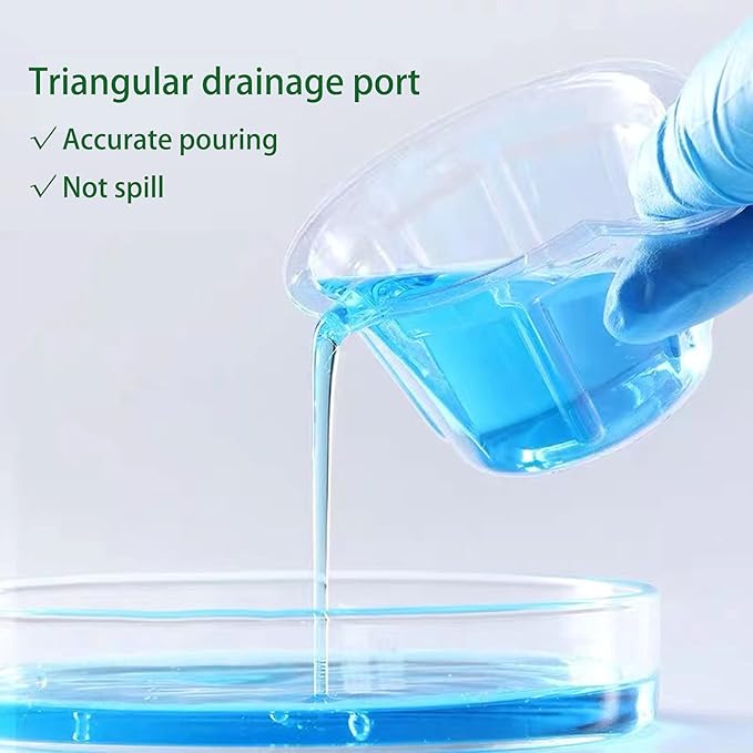 HOINCO Mixing Cup 100PCS,40ml Disposable Plastic Resin Mixing Cups Multipurpose Dispensing Cup for Mixing Paint, Epoxy, Resin Crafts DIY (Clear),Come with 20 PCS Wood Craft Sticks