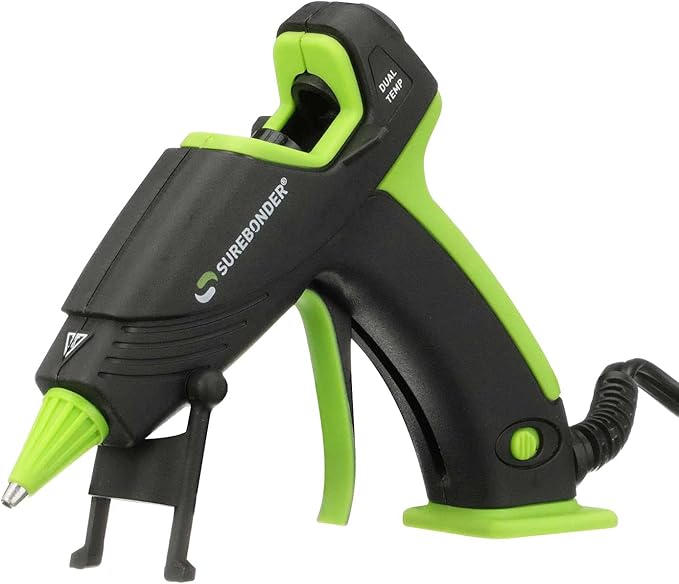 Surebonder Mini Hot Glue Gun with Dual Temperature & Auto Shut Off, 20 Watts for Fast Heating & Consistent Glue Flow, Adjust Temp for Multiple Projects (Ultra Series DT-320F)
