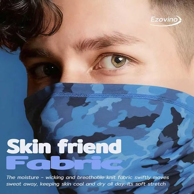 Neck Gaiter Face Mask,Sun Cooling Scarf,Balaclava Bandana Cover for Men Women