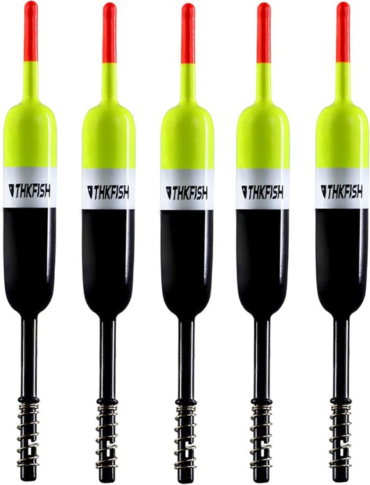 THKFISH Fishing Bobbers Fishing Floats and Bobbers Slip Bobbers for Fishing Balsa Floats Crappie Fishing Bobbers Fixed Bobber (1.5"X0.59"X5.4") (2.5"X0.59"X5.4")