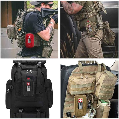 Small Ifak Trauma Kit for Duty Belt, Laser Cut Ifak Med Trauma Kit, Molle Tactical Emergency First Aid Kit Refill Supplies Insert