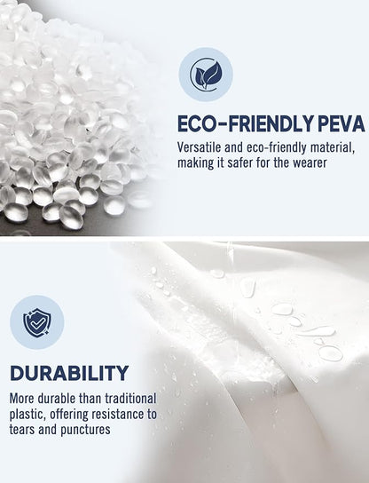 ANYOO Rain Ponchos for Adults Lightweight Reusable Raincoats for Men Women Emergency Rain Jacket with Hood 2 Pack