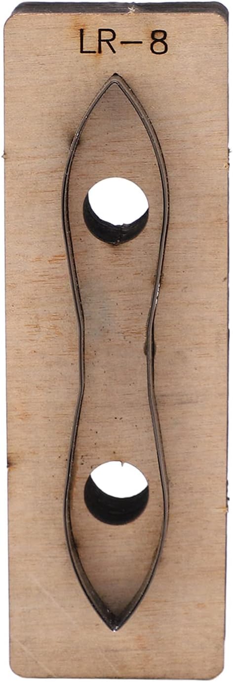 Hyuduo Leather Metal Cutting Die, Alloy Steel and Birch Construction, for DIY Crafts, Wallets, Belts, Compatible with Multiple Materials