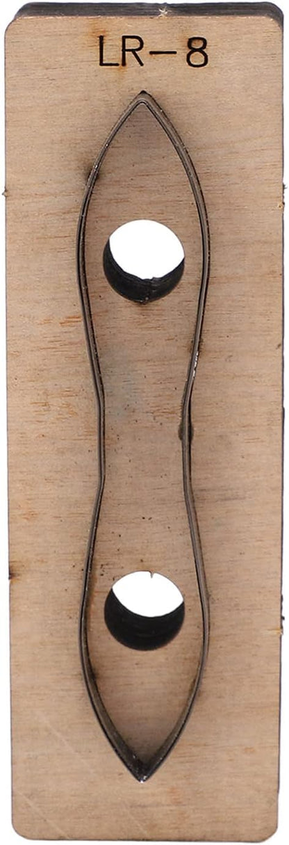 Hyuduo Leather Metal Cutting Die, Alloy Steel and Birch Construction, for DIY Crafts, Wallets, Belts, Compatible with Multiple Materials