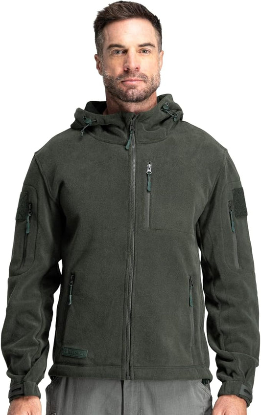Baerskin Tactical Hoodie Jacket for Men 4.0 - Military Style Fleece Sweater for Cold, Rain, Wind or Snow