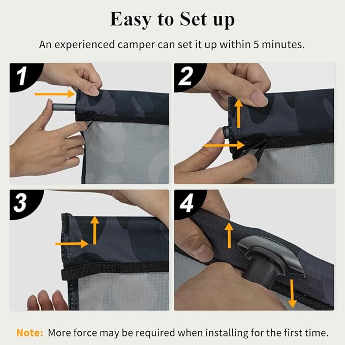 TOMOUNT Camping Cot Ultralight Folding Width 2.3ft Camping Cot for Adults Backpacking Cot for Camping Hiking Camping cots(Black Camouflage)