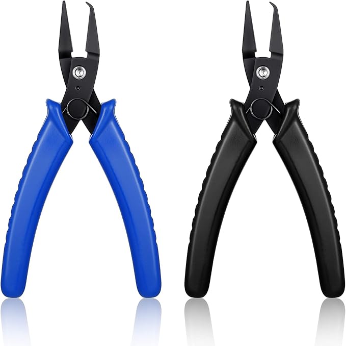 Split Ring Pliers Jewelry Making Tools Jump Ring Opening Pliers for Key Chain Tweezers Opener Tools for Jewelry Beading Repair Making Supplies