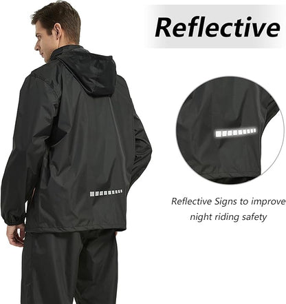 Rain Suits for Men Women Waterproof Lightweight Hooded Breathable Rain Gear Raincoat for Fishing Hiking Cycling