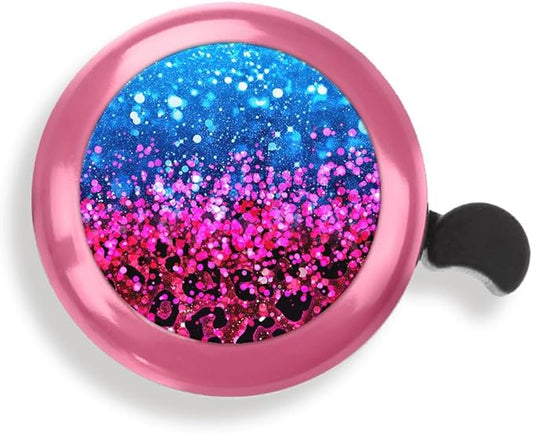 WIRESTER Pink Aluminum Round Bike Bell, Classic Ring Bicycle Bell, Bike Accessories Bell Ring for Adults Kids Girls Boys