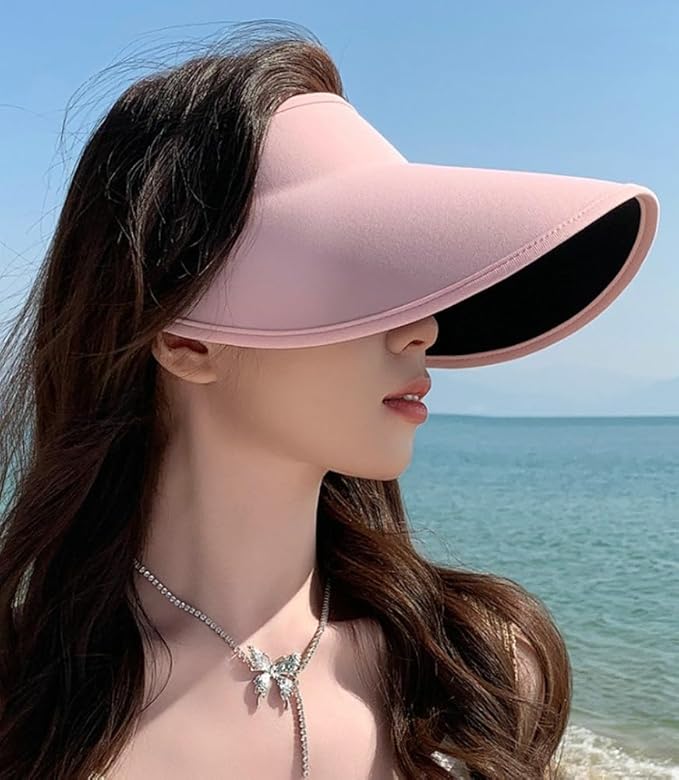 Sun Hats for Women Wide Brim UPF 50+ UV Protection Summer Beach Cap Adjustable Packable Sport Visors Tennis Golf