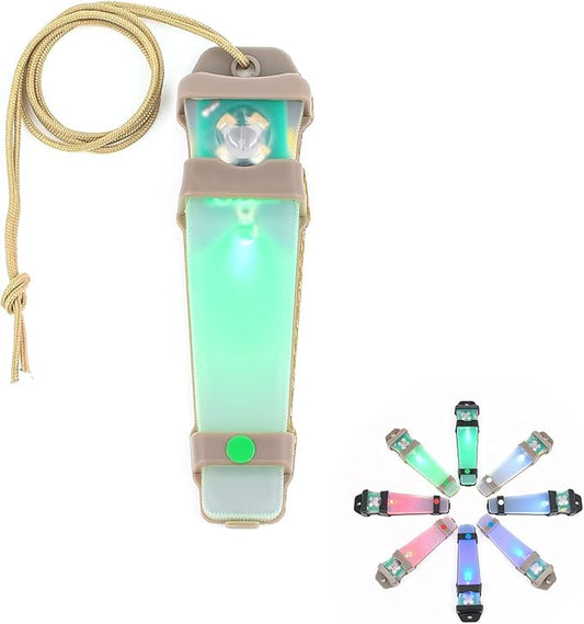 Personal Identification Marker - Tactical Helmet Light, Portable Survival Signal Light for Hiking, Boating, Cycling, Fishing