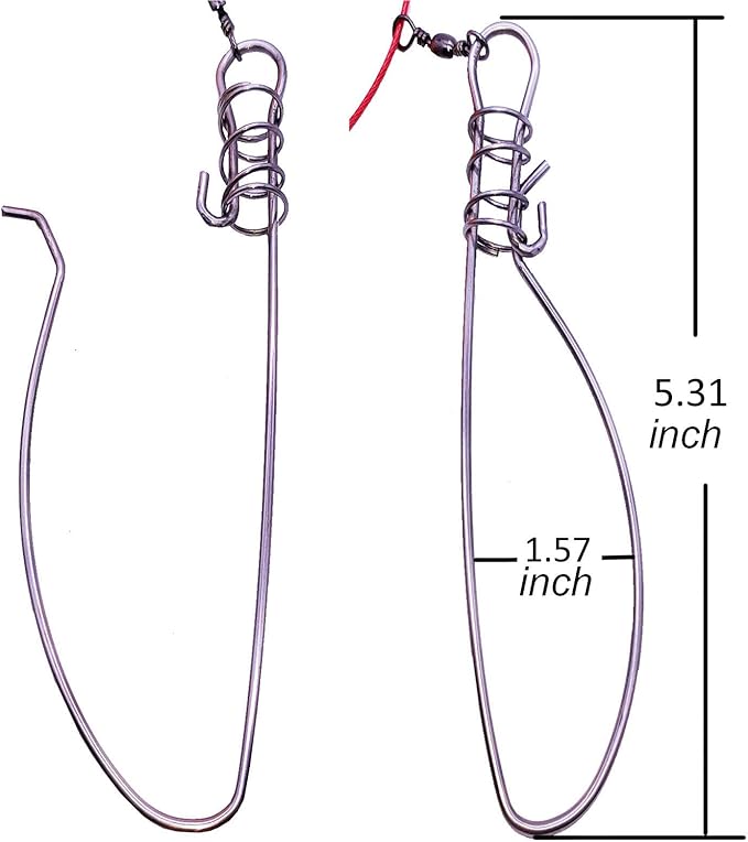 Fish Stringer, Fishing Stringer Clip Live Fish Lock, with High Strength Snaps/Buckles, Big Fish Wire Rope Cable Fishing Holder Kit with Float and Plastic Handle
