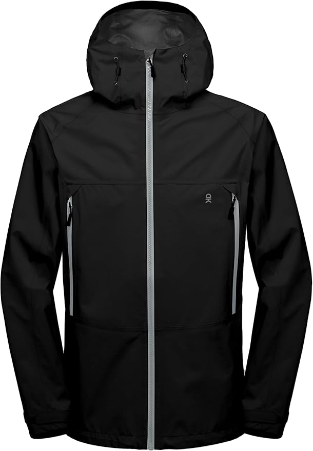 Little Donkey Andy Men's High-performance 3L Hard Shell Waterproof Rain Jacket Breathable Rain Gear for Hiking,Travelling