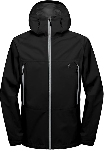 Little Donkey Andy Men's High-performance 3L Hard Shell Waterproof Rain Jacket Breathable Rain Gear for Hiking,Travelling