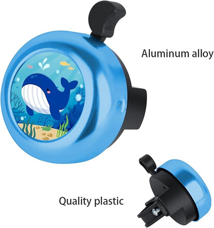 MZELQ Bicycle Bell Cute Clear Sound Adjustable Size Aluminum Bike Accessories Bell Ring for Girls Women Kids Adults