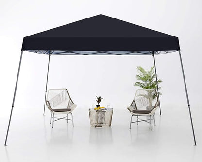 ABCCANOPY Stable Pop up Outdoor Canopy Tent 12 x 12 ft Base / 10 x 10 ft Top, Black