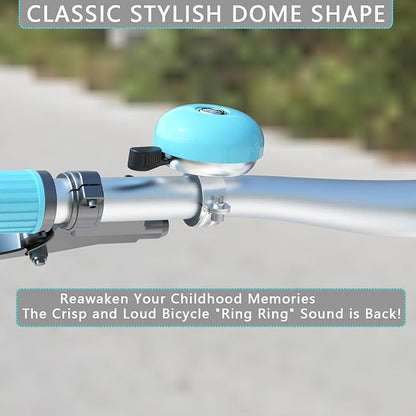 Greallthy Bike Bell Classic Bike Bells for Adults Kids, Bicycle Bell for Handlebars Adult, Loud Sound Beach Cruiser Mountain Bike Bell Accessories.