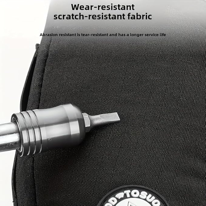 Waterproof Bike Saddle Bag | 1.2L Under-Seat Pack with Taillight Mount & Tool-Free Straps